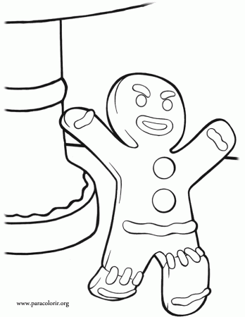 Shrek - The Gingerbread Man coloring page
