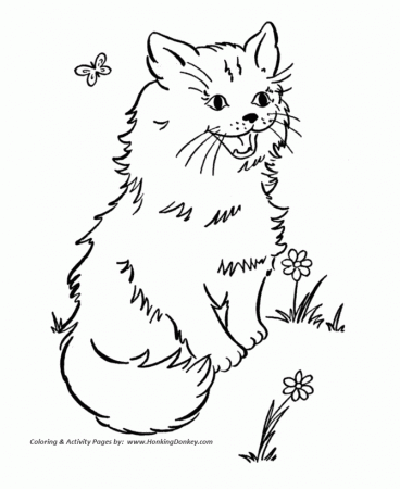 CAT Coloring Pages | Printable Cat Coloring Pages for Kids 